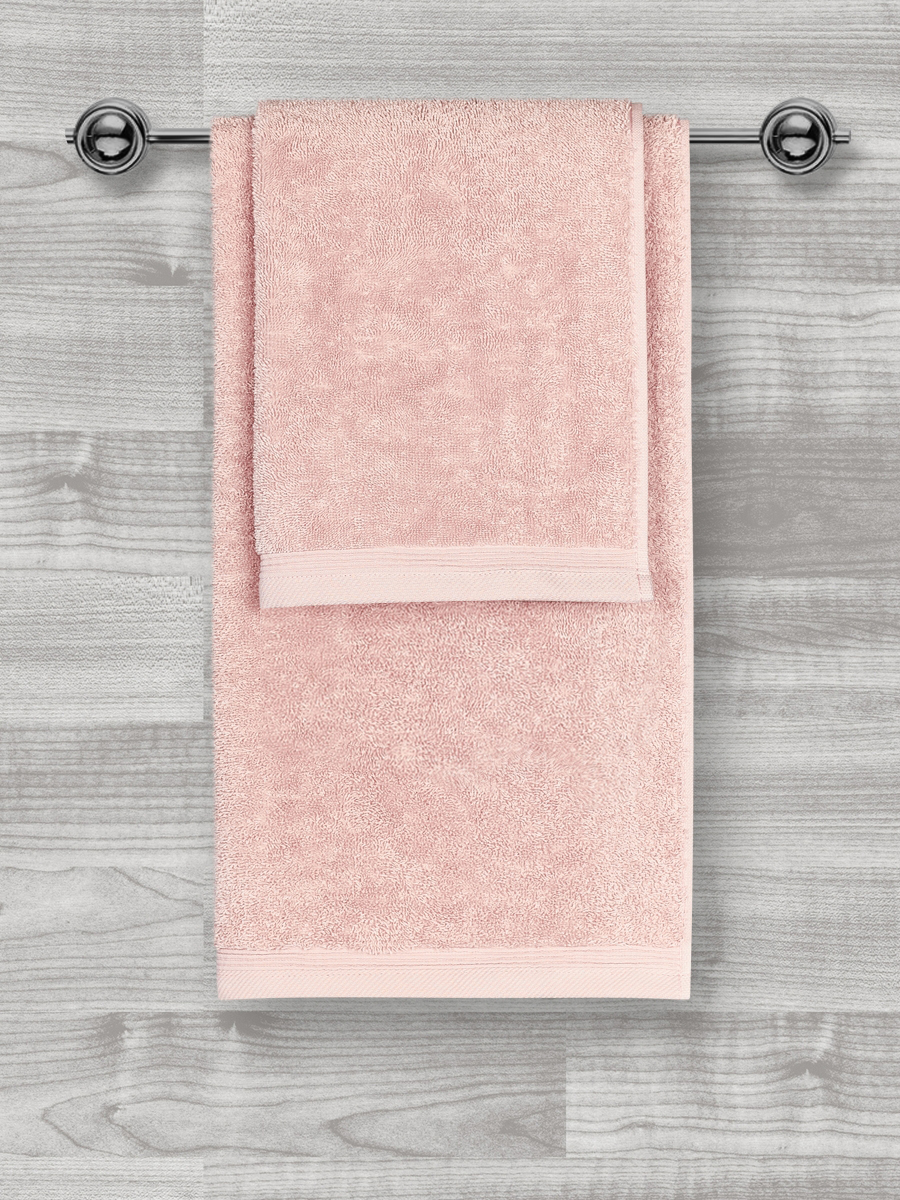 Sada froté ručníků - růžová - 1x 40x70, 1x 50x90, 1x 70x140
