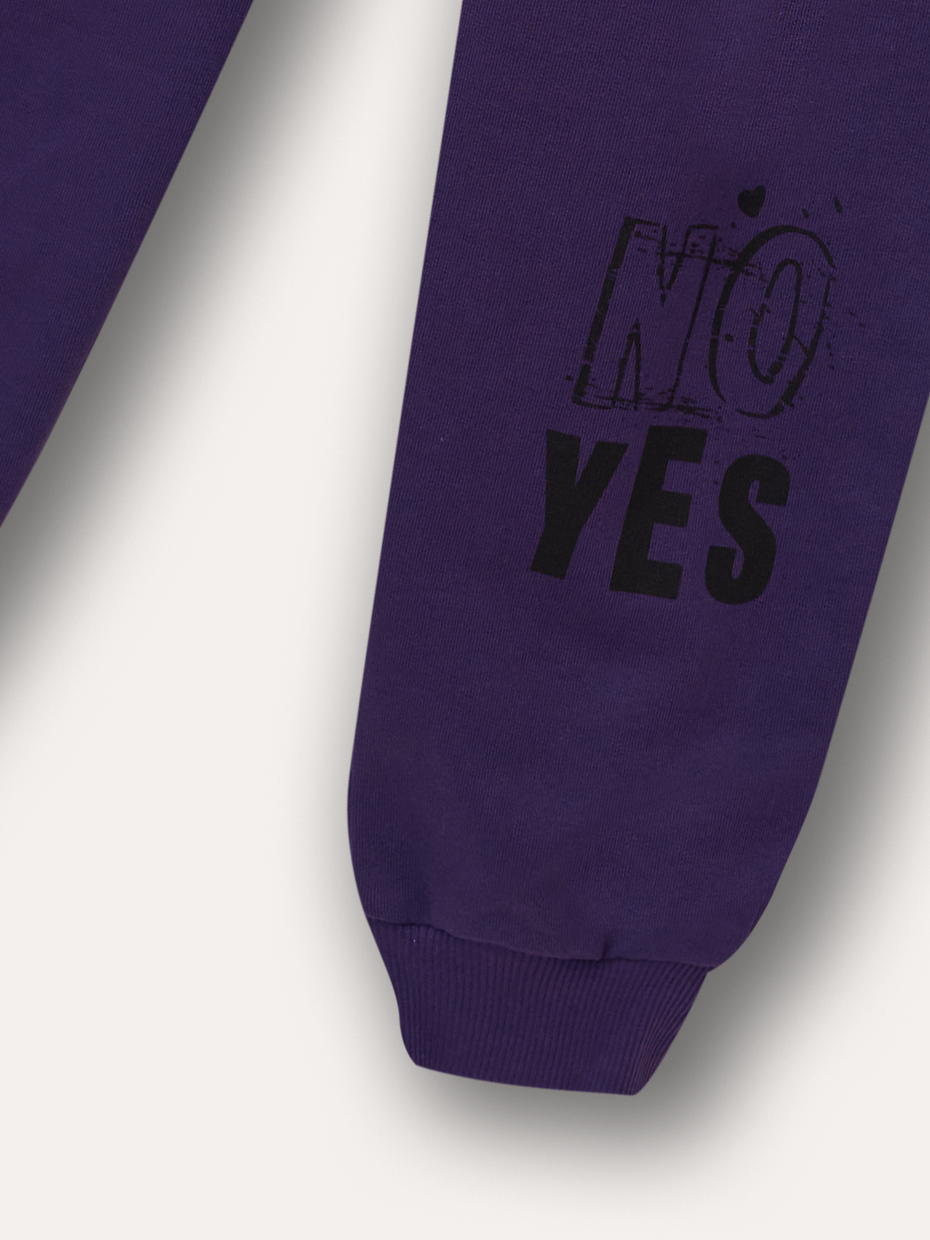 Dívčí tepláky YES/NO - fialová 146