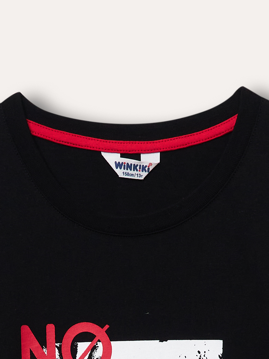 Chlapecké tričko s krátkým rukávem No Rules - černá 164