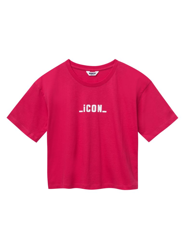 Dívčí tričko s krátkým rukávem Icon - černá 152