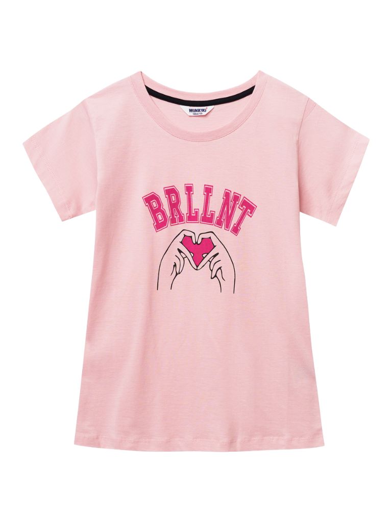 Dívčí tričko s krátkým rukávem BRLLNT - černá 152