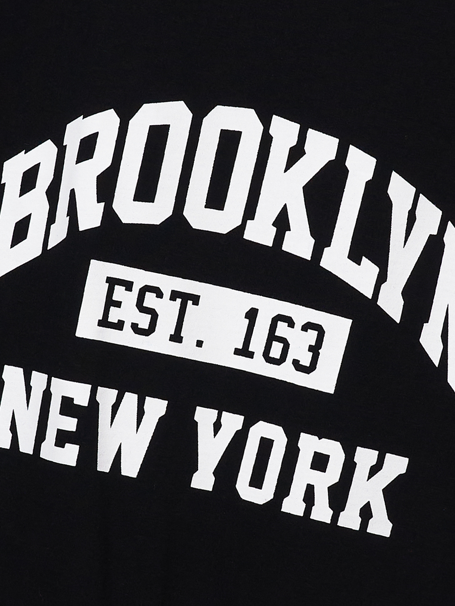 Chlapecké tričko s krátkým rukávem Brooklyn - černá 164