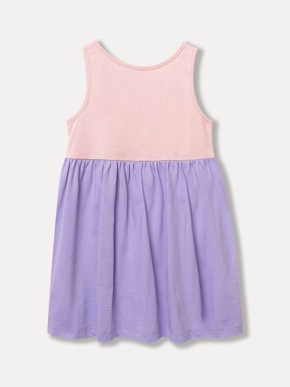 Dívčí šaty Happy - liliová 122