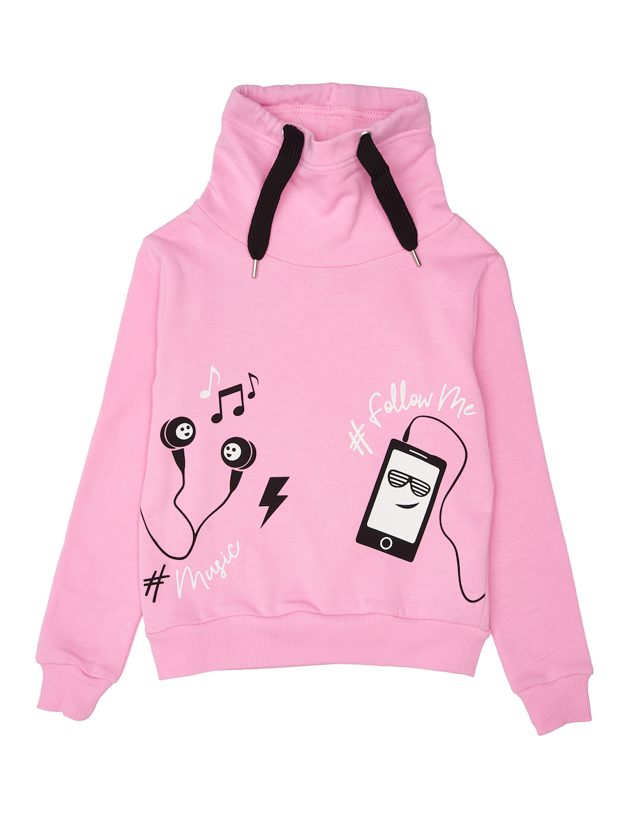 Dívčí mikina Music - černá 152