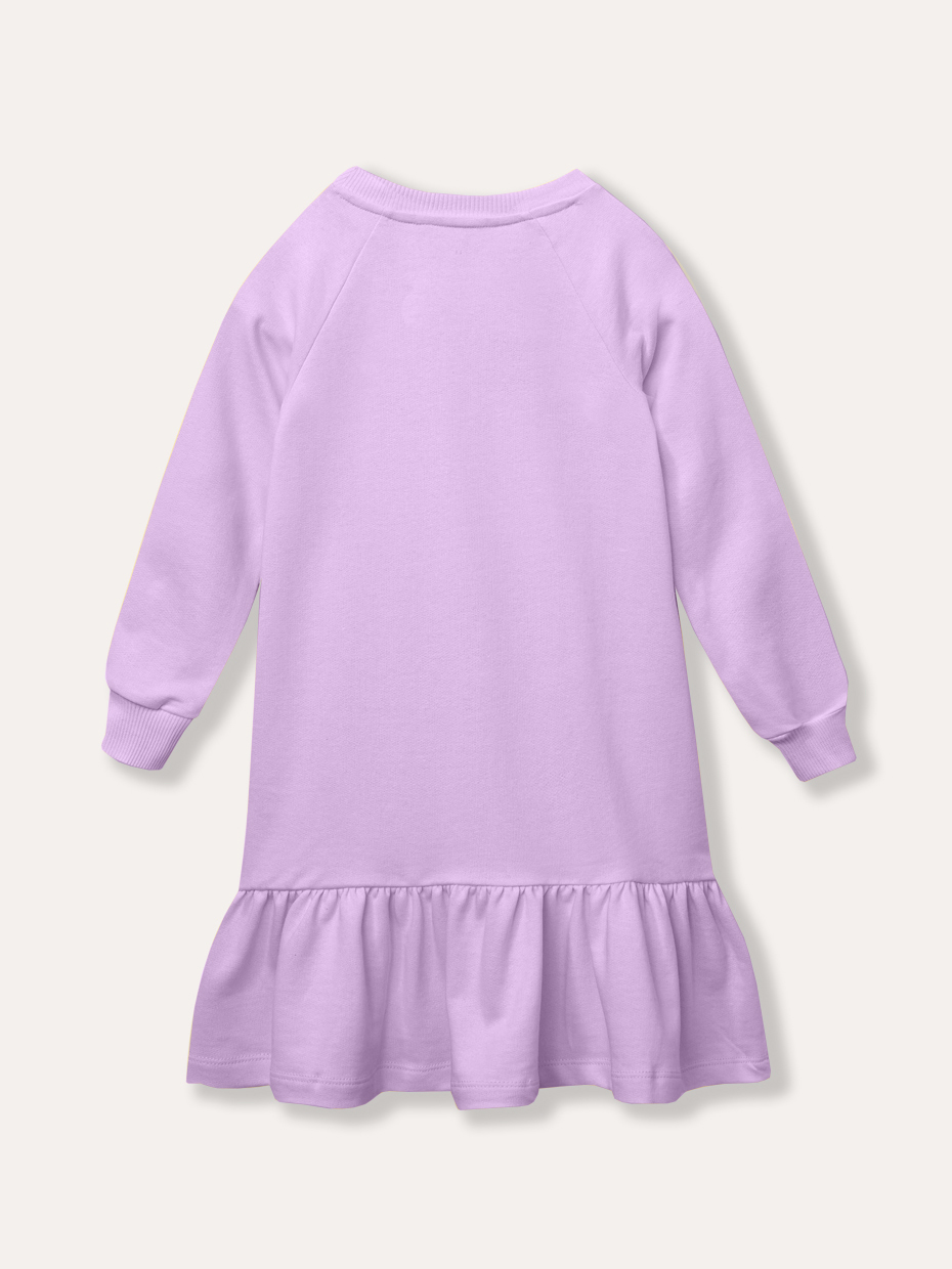 Dívčí šaty - světle-šedý melanž 98