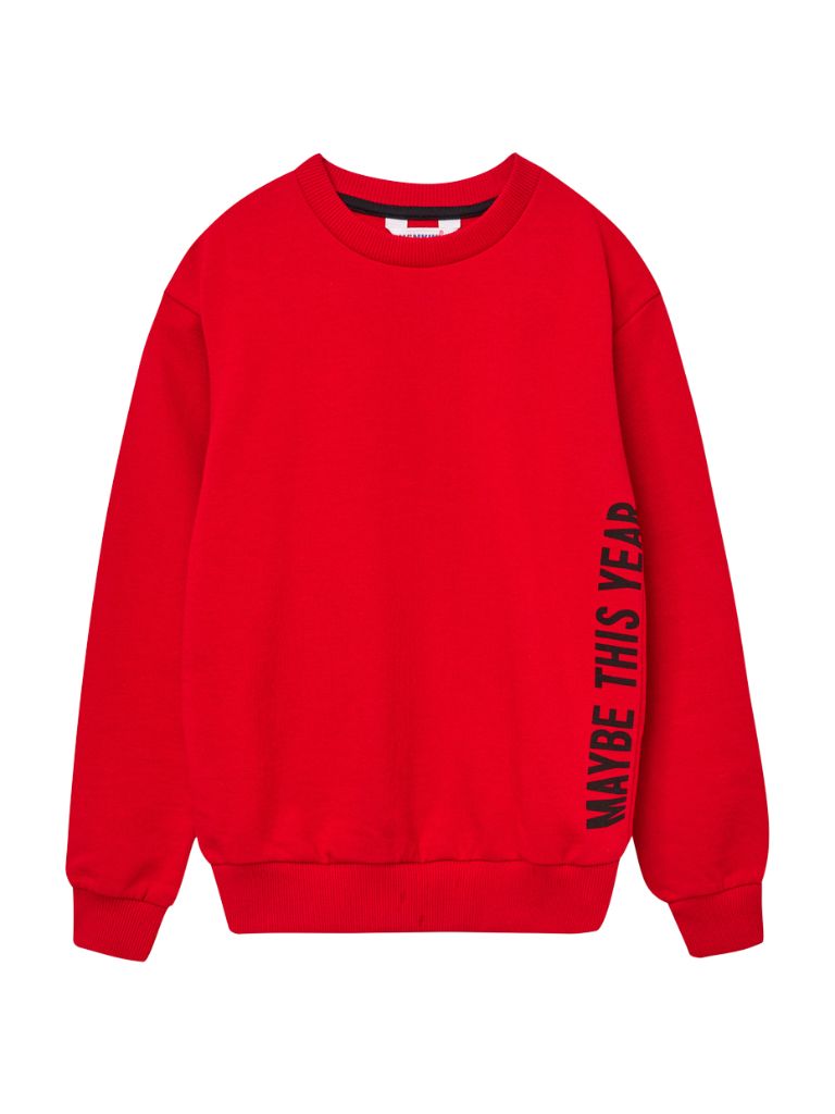 Unisex mikina Maybe - Červená 146