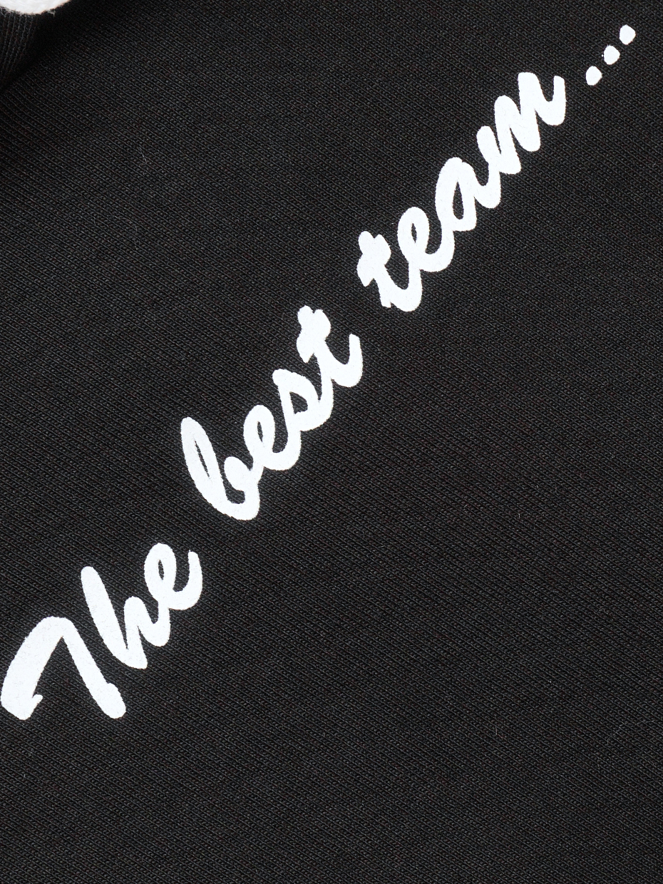 Dívčí mikina s kapucí Take the Power - černá 146