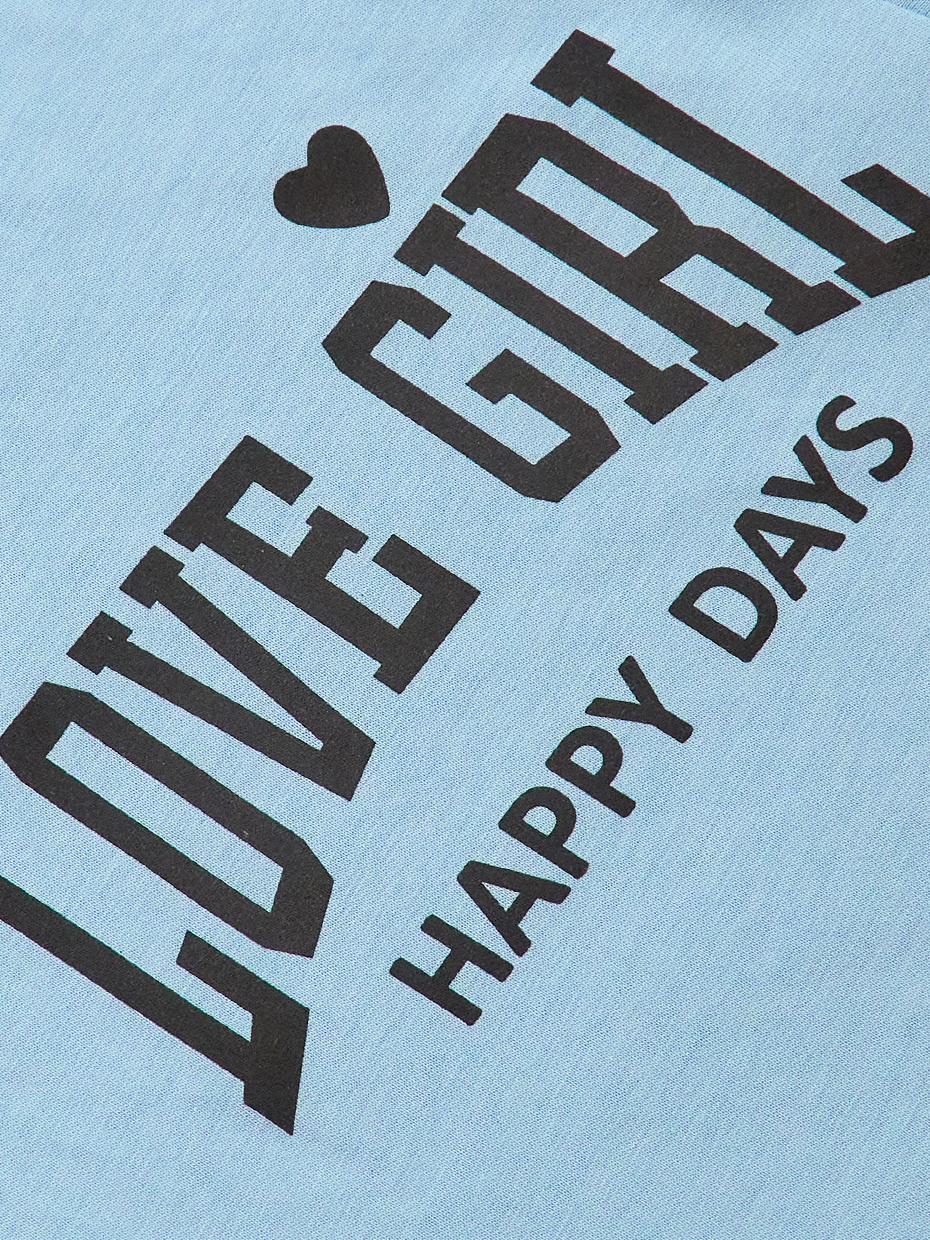 Dívčí šaty Happy Days - modrá 152