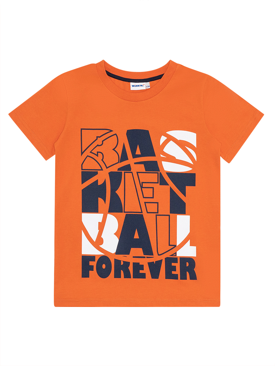 Chlapecké tričko Basketball - oranžová 140