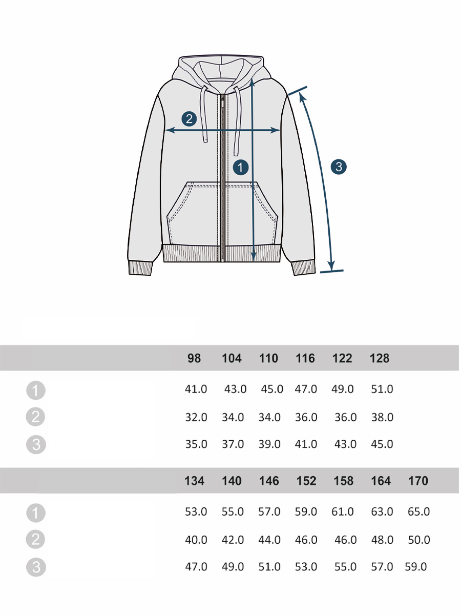 Dětská mikina s kapucí na zip - černá 146