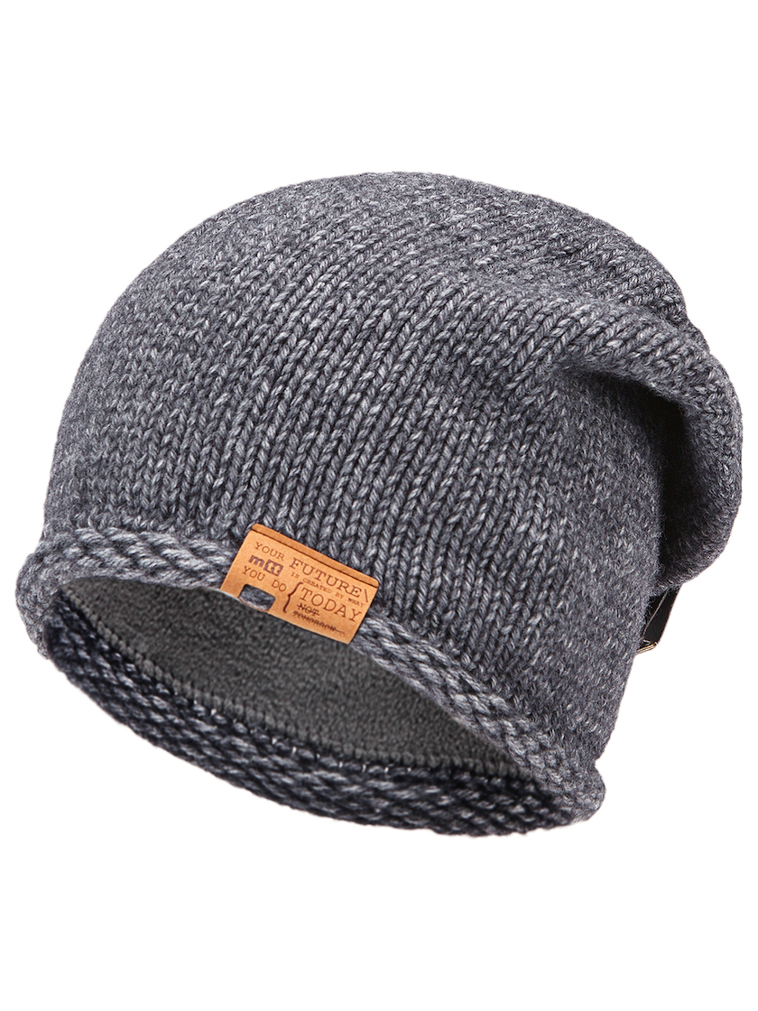 Pánská pletená čepice - 7808 - šedá