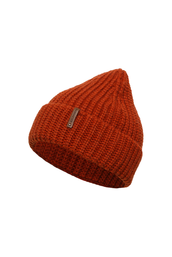 Dámská pletená čepice - 1663 - terakotová