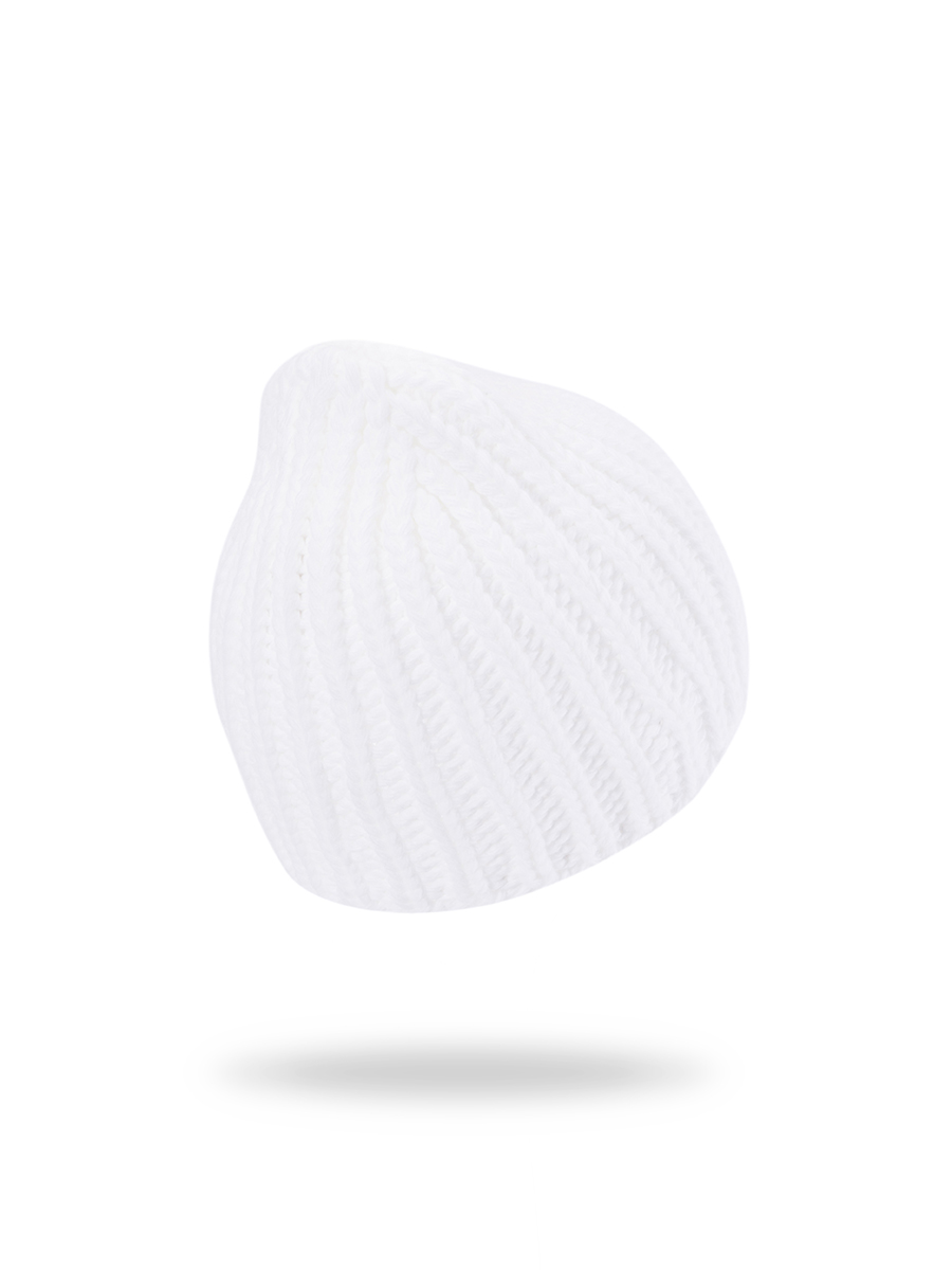 Dámská pletená čepice - 9571 - bílá