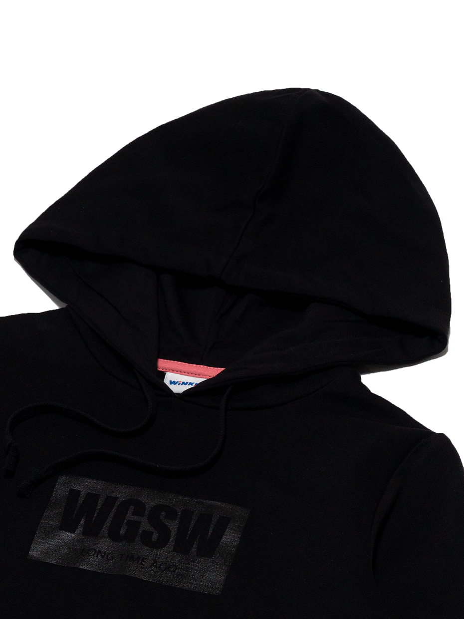 Dívčí mikina s kapucí WGSW - černá 158