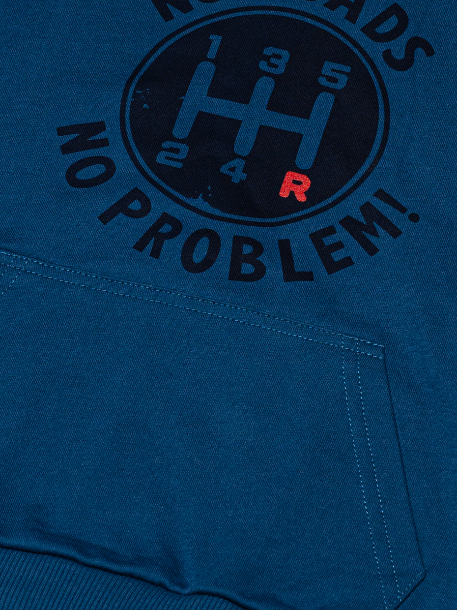 Chlapecká mikina s kapucí Future - tmavě modrá 152