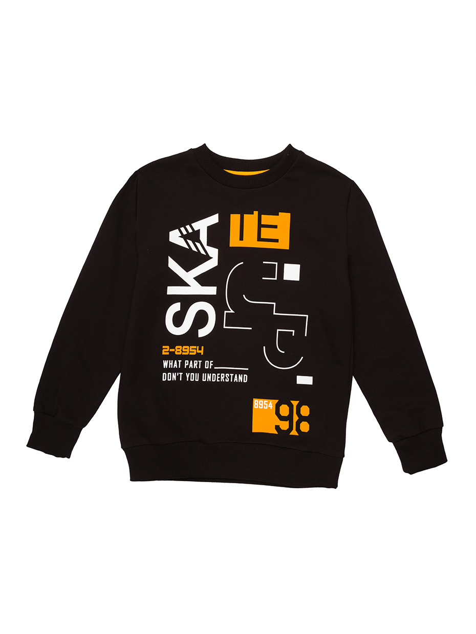 Chlapecká mikina Skate 98 - černá 140