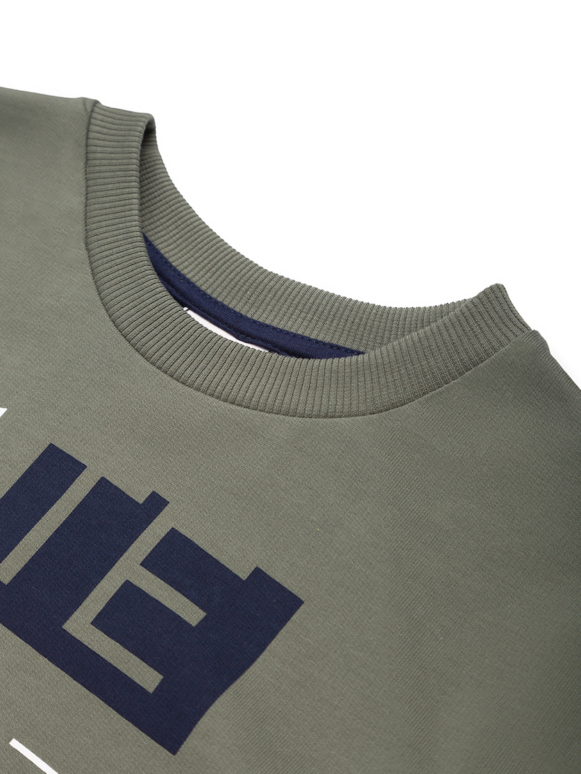 Chlapecká mikina Skate 98 - khaki 146