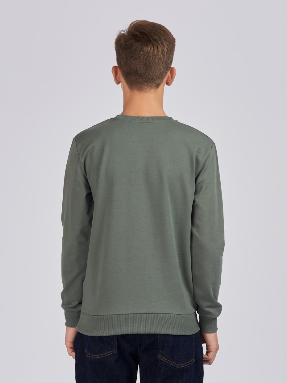 Chlapecká mikina Skate 98 - khaki 146