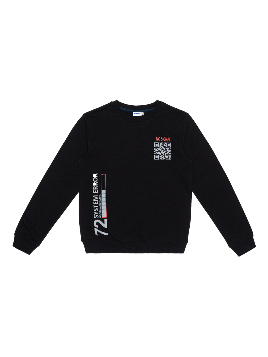 Chlapecká mikina No Signal - černá 140