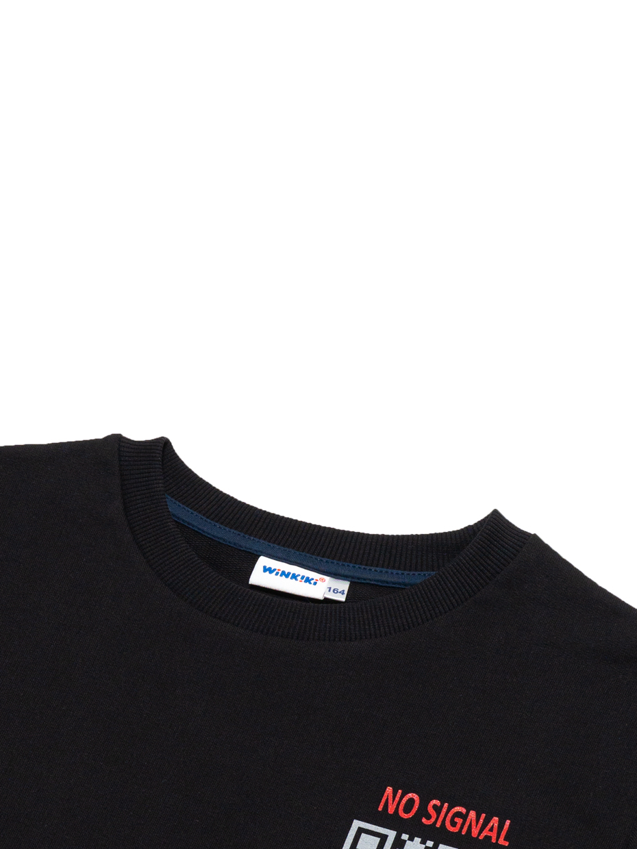 Chlapecká mikina No Signal - černá 140