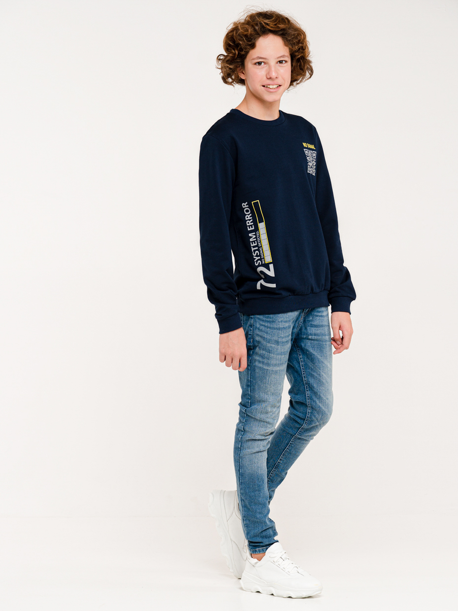 Chlapecká mikina No Signal - navy 158