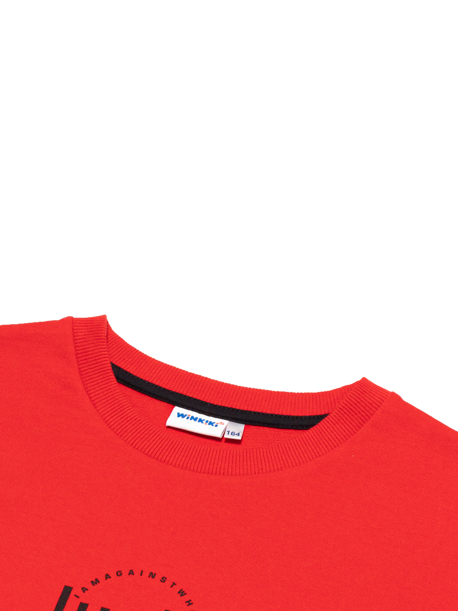 Chlapecká mikina WNK - červená 164