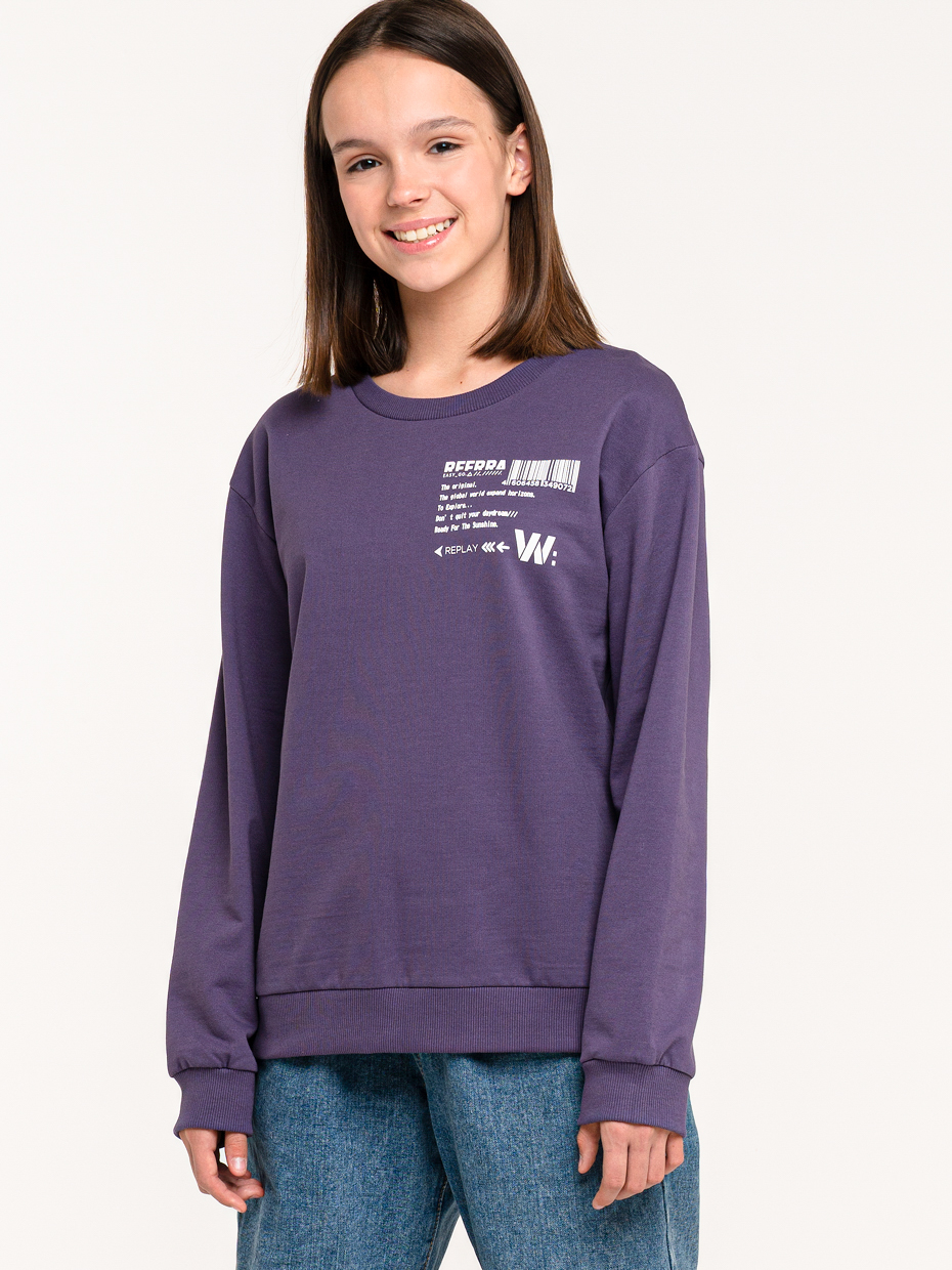 Dívčí mikina Replay - fialová 158