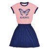 Dívčí šaty Glorious - růžová/navy - velikost 152