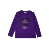 Dívčí tričko s dlouhým rukávem Free Style - fialová - velikost 152