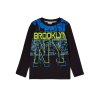 Chlapecké tričko s dlouhým rukávem Brooklyn - černá - velikost 152