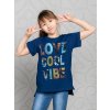 Dívčí tričko Love Cool Vibe - navy - velikost 164
