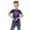 Dívčí tričko Heart - navy - velikost 152