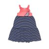Dívčí šaty Butterfly - růžová/navy - velikost 152