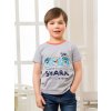 Chlapecké tričko Shark - šedý melanž - velikost 122