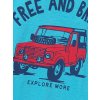 Chlapecké tričko s krátkým rukávem Free and Brave - modrá - velikost 122