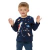 Chlapecké tričko s dlouhým rukávem Space Dog - navy - velikost 122