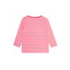 Dívčí tričko s dlouhým rukávem Tropical - růžová - pruhy - velikost 122