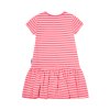 Dívčí šaty Travel - růžová - pruhy - velikost 122