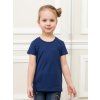 Dívčí tričko Basic - navy detail — Winkiki Kids Wear