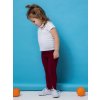 Dívčí legginy Basic - bordo - velikost 122