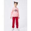 Dívčí mikina London - růžová - velikost 122
