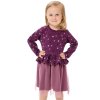 Dívčí šaty Hvězdička - fialová - velikost 122