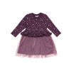 Dívčí šaty Hvězdička - fialová - velikost 122