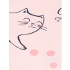 Dívčí tričko s dlouhým rukávem Cute Cat - růžová - velikost 98