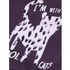 Dívčí mikina Cool Cats - fialová - velikost 98