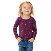 Dívčí tričko s dlouhým rukávem Hvězdička - fialová - velikost 98