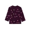 Dívčí tričko s dlouhým rukávem Hvězdička - fialová - velikost 98