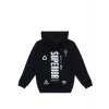Chlapecká mikina s kapucí Superior - černá - velikost 170