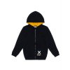 Chlapecká mikina s kapucí Superior - černá - velikost 170