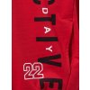 Chlapecká mikina s kapucí Active - červená - velikost 170